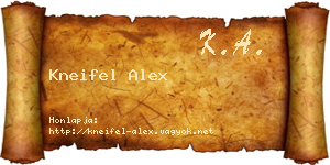 Kneifel Alex névjegykártya